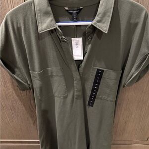 Banana Republic Women's Olive Midi Dress M Tall
